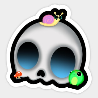 Skull With Friends Sticker